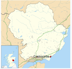 Carnoustie shown within Angus Photo Credit