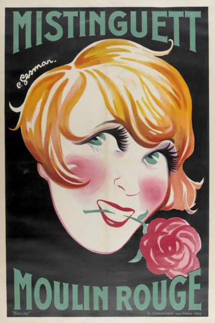 Poster “Mistinguett Moulin Rouge”, by Charles Gesmar, 1926