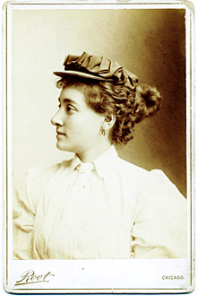 Annie Londonderry as a young woman