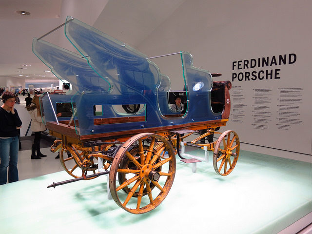 The first Porsche design, an electric car  Photo Credit