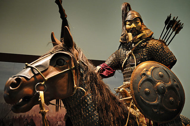 Reconstruction of a Mongol warrior. Photo Credit