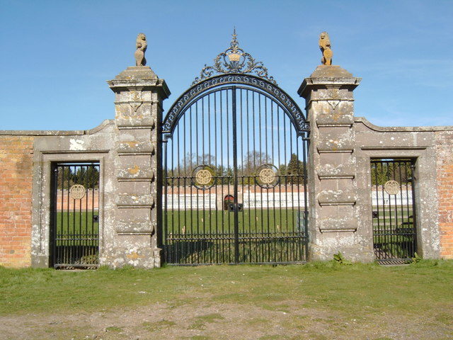 Gate to a walled garden at the castle. Photo Credit