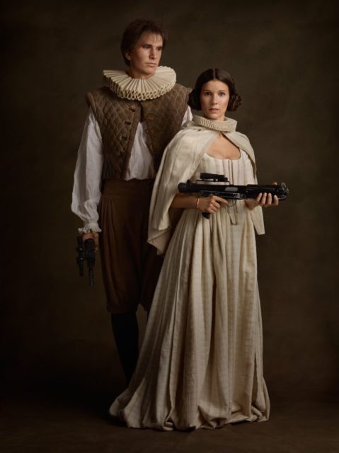 Han Solo and Princess Leia . Photo Credit Sacha Goldberger