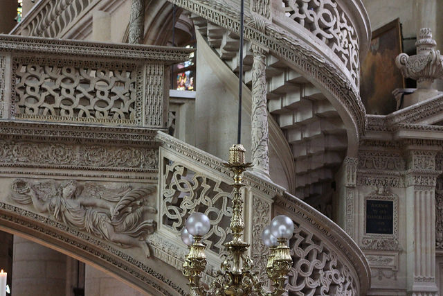 One of the spiral staircases in Renaissance style Photo Credit