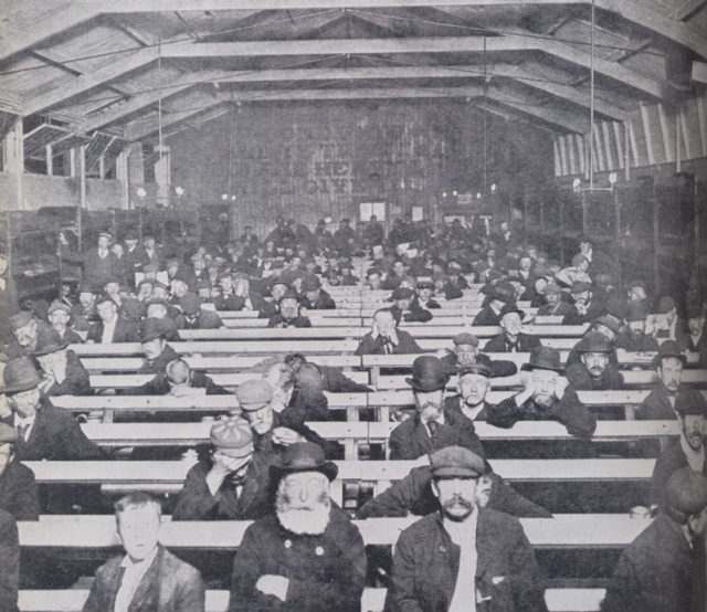 Salvation Army homeless clients at Blackfriars circa 1900.