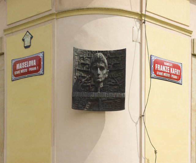 Plaque marking the birthplace of Franz Kafka in Prague. Photo Credit
