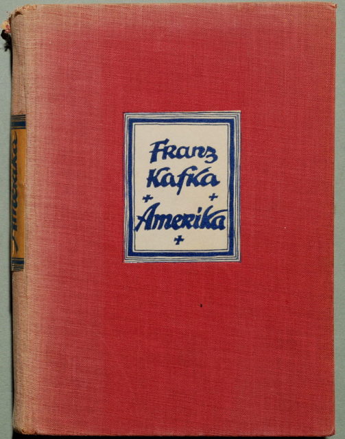 The first edition of the novel “America”. Photo Credit