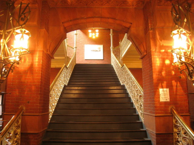 The tower’s staircase.