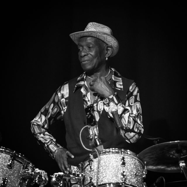 Fela Kuti’s drummer and good friend, Tony Allen, at Oslo Jazzfestival 2015. He was a key figure in creating the “afrobeat” sound. Photo Credit