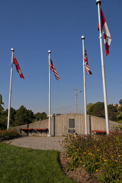 The monument at the site of Camp X, photo credit