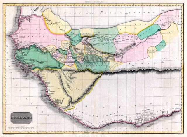 A map of Africa, made by John Pinkerton in 1813