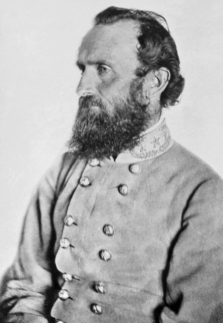 General Jackson’s “Chancellorsville” portrait, taken at a Spotsylvania County farm on April 26, 1863, seven days before he was wounded at the Battle of Chancellorsville