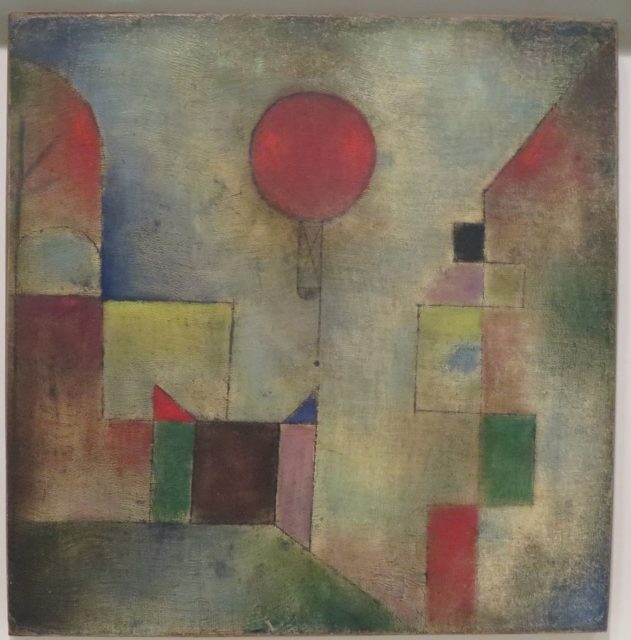 “Red Balloon,” 1922. One of Klee’s most famous work. Oil on muslin primed with chalk. The Solomon R. Guggenheim Museum, New York