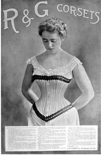 An award-winning ad for R & G Corset Company from the back cover of the October 1898 Ladies’ Home Journal.