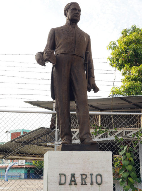 Ruben Dario in Nicaragua. A second monument to Dario in Leon.Picture: © Geoff Moore/ www.thetraveltrunk.net