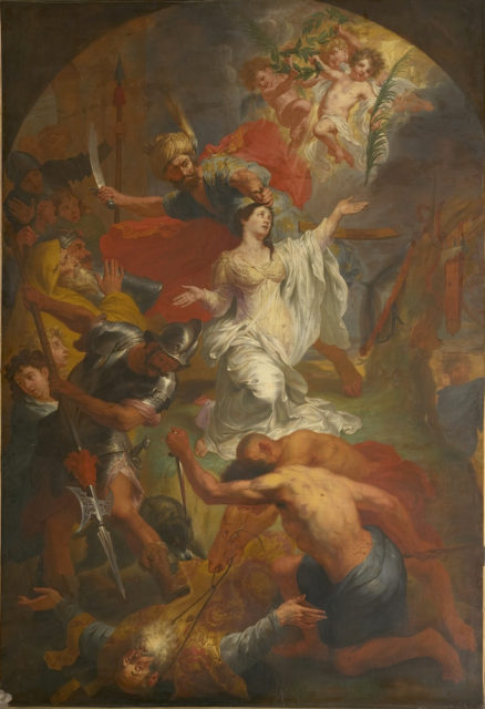 The beheading of Saint Dymphna by Godfried Maes
