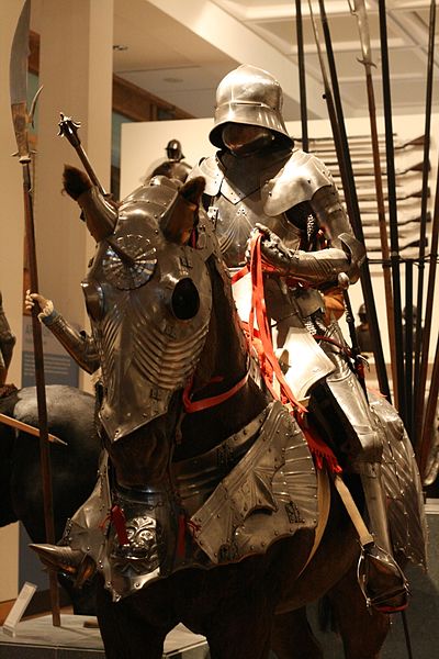 Gothic armor for the horseman, late 15th century. Photo Credit