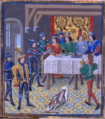 John the Good, king of France, ordering the arrest of Charles the Bad, King of Navarre