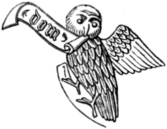 The owl-dom rebus. A depiction of the stone carving in Oldham’s chantry