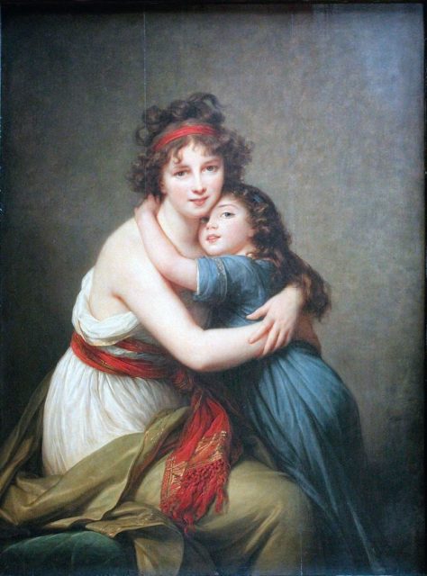 Self-portrait with her daughter