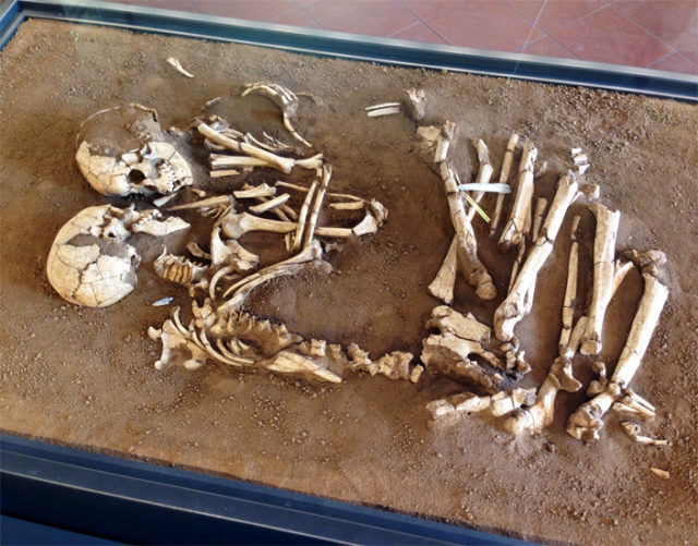 The Lovers are on display at the Archaeological Museum in Mantua, Italy. Photo Credit
