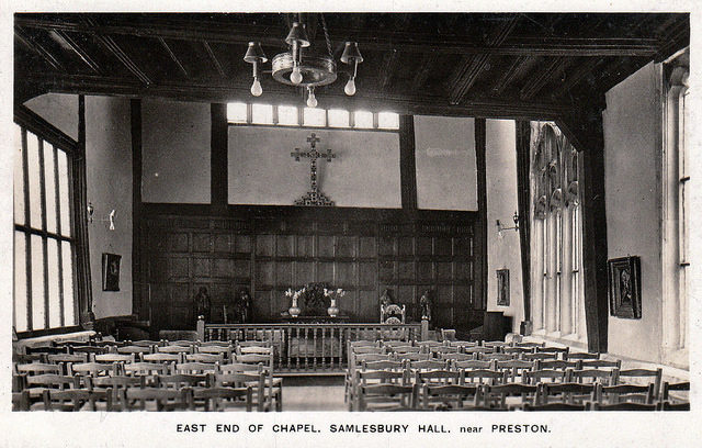 The east end of the chapel in the hall    Photo Credit
