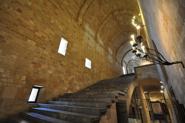 The staircase to the upper floor.    Photo Credit