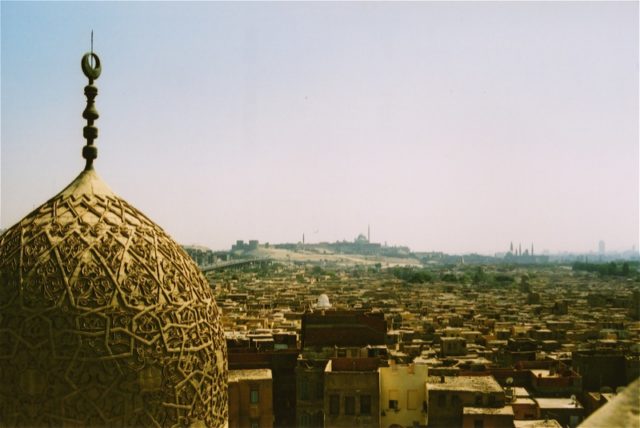 View from the Northern Cemetery towards mosques of Ibn Tulun and Citadel of Saladin, Cairo. Photo Credit