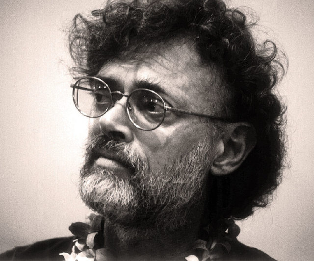 Terence McKenna (November 16th, 1946 – April 3rd, 2000) public speaker, psychonaut, ethnobotanist, and writer, during a panel discussion at Kona, Hawaii Photo Credit