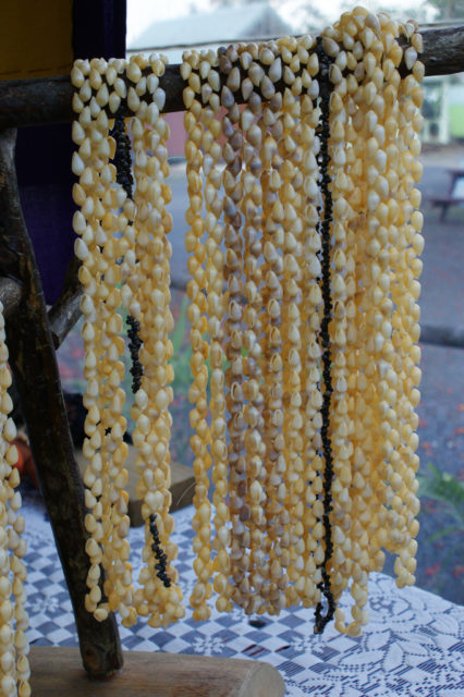 Necklaces made in Raratonga, Cook Islands Photo Credit
