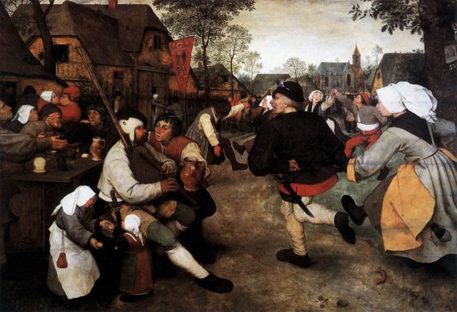 “The Peasant Dance,” painted in c. 1569. It was looted by Napoleon Bonaparte and was later brought to Paris in 1808, and later returned in 1815.