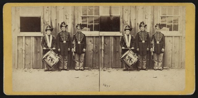 Three drummer boys in the Confederate army who took part in 9 battles. Photo Credit