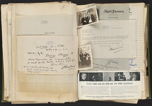 Harry Houdini Scrapbook – Photographs with Jack London