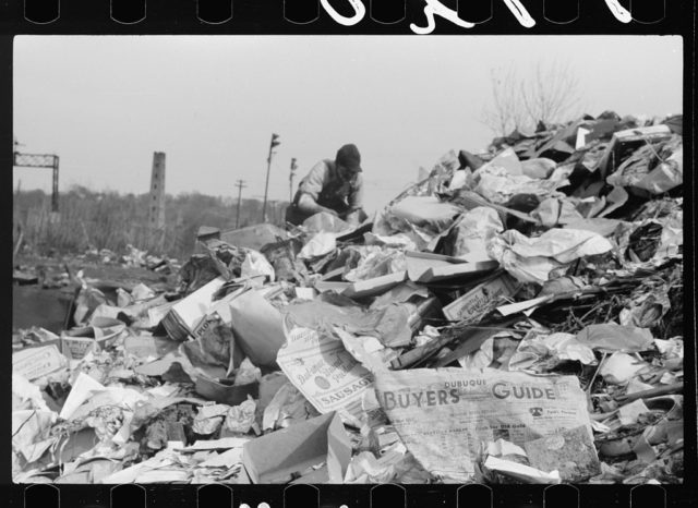Scavenging the city dump, Dubuque, Iowa  Photo Credit