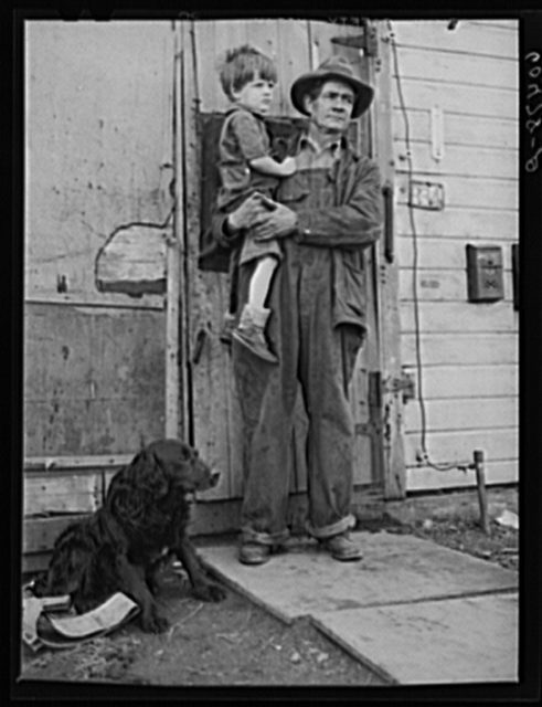 Residents of river bottom’s shacktown. Dubuque, Iowa  Photo Credit