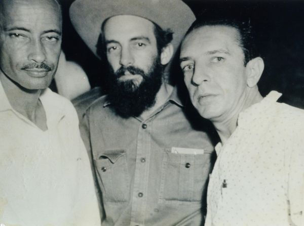 Cienfuegos (center) in the city of Bayamo a few days after the victory of the Cuban revolutionaries Photo credit