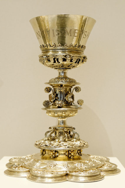 Chalice made for the church St John the Baptist in Salinas, Spain.