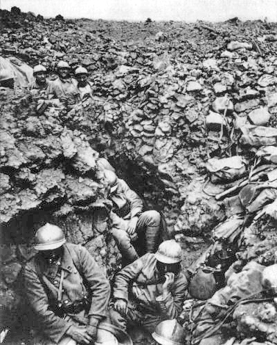 French 87th Regiment Cote 34. Verdun, 1916.