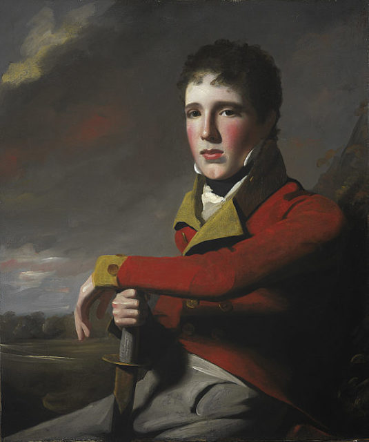 MacGregor in the British Army, painted by George Watson, 1804