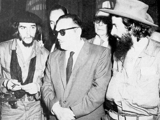 Che Guevara, President Manuel Urrutia Lleó and Camilo Cienfuegos, 1959