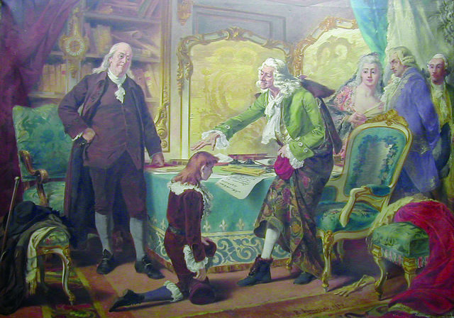 Voltaire blessing Franklin’s grandson, in the name of God and Liberty by Pedro Américo