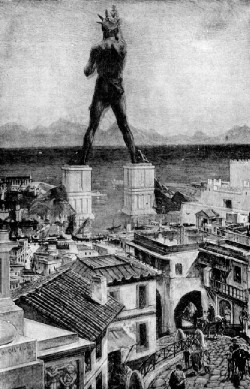 The Colossus of Rhodes from “The Book of Knowledge,” The Grolier Society, 1911