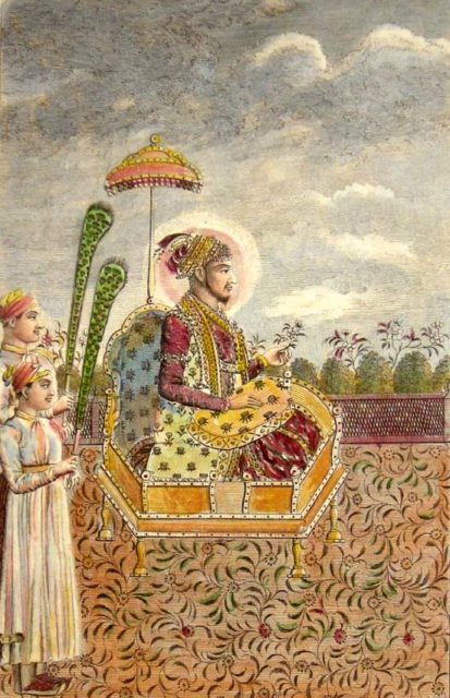 The Mughal Emperor Shah Alam II, who with his allies fought against the East India Company during his early years (1760–64), only accepting the protection of the British in the year 1803, after he had been blinded by his enemies and deserted by his subjects