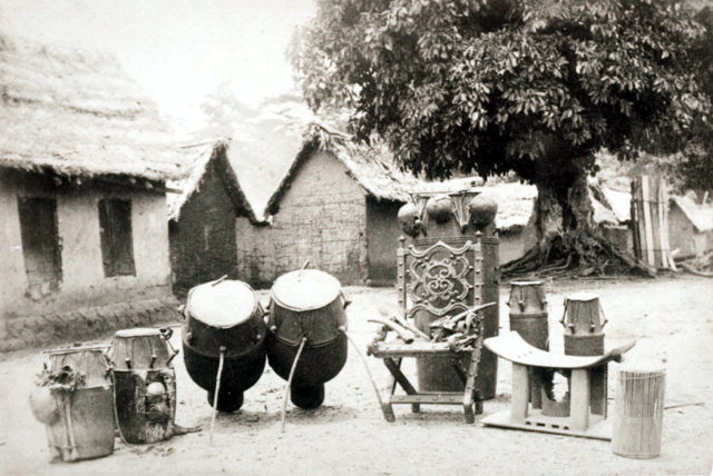 The Throne of Begoro in Ghana in the 1880s   Photo Credit