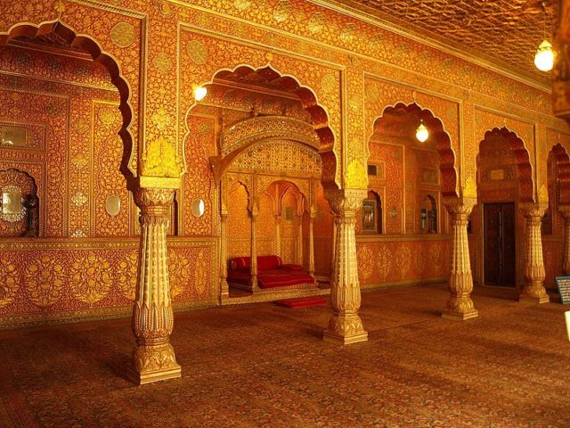 View of the Private Audience Hall in Anup Mahal. Photo Credit