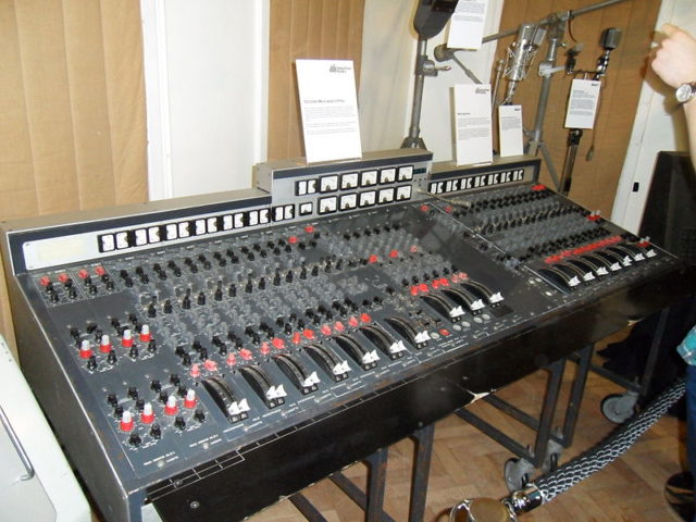 An EMI TG mixing desk, similar to this one, was used in the production of Abbey Road. Photo Credit