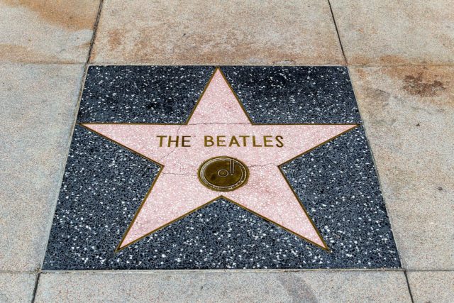 The Beatles’ star on the Walk Of Fame, Los Angeles (California, USA). Photo Credit