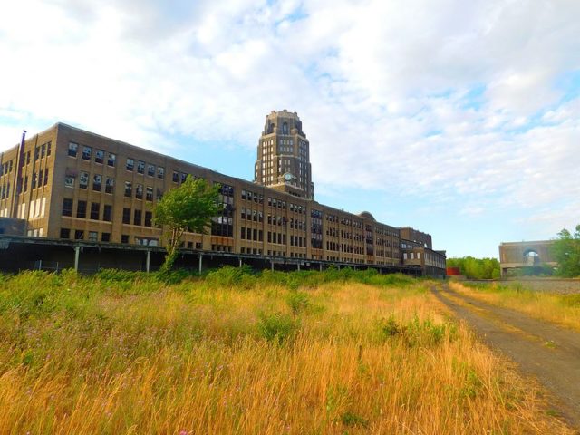 The former head houses of Buffalo Central Terminal in July 2016 Photo Credit