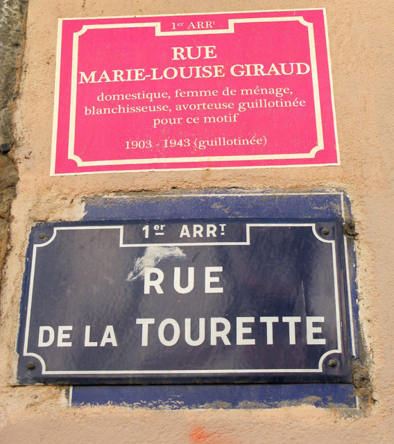 A street named after Marie-Louise Giraud in Lyon, France. Photo Credit