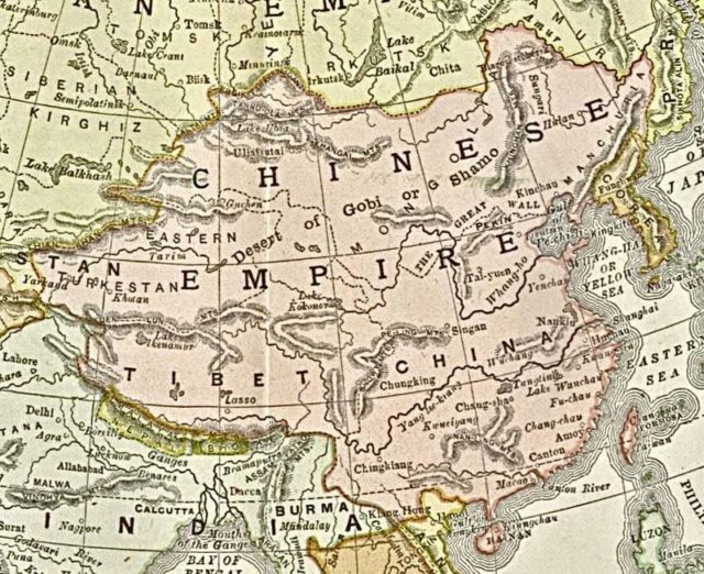 Tibet in 1892 during the Qing dynasty.